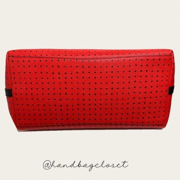 Coach 36357 Red Bandana Polka Dot Black Taxi Tote Bag and Wallets Americana Set - Picture 5 of 16